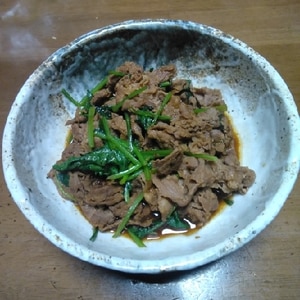 簡単★牛肉と小松菜のｵｲｽﾀｰｿｰｽ炒め★